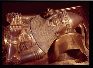 Eduardo, el Príncipe Negro (1330-76): efigie en la Catedral de Canterbury